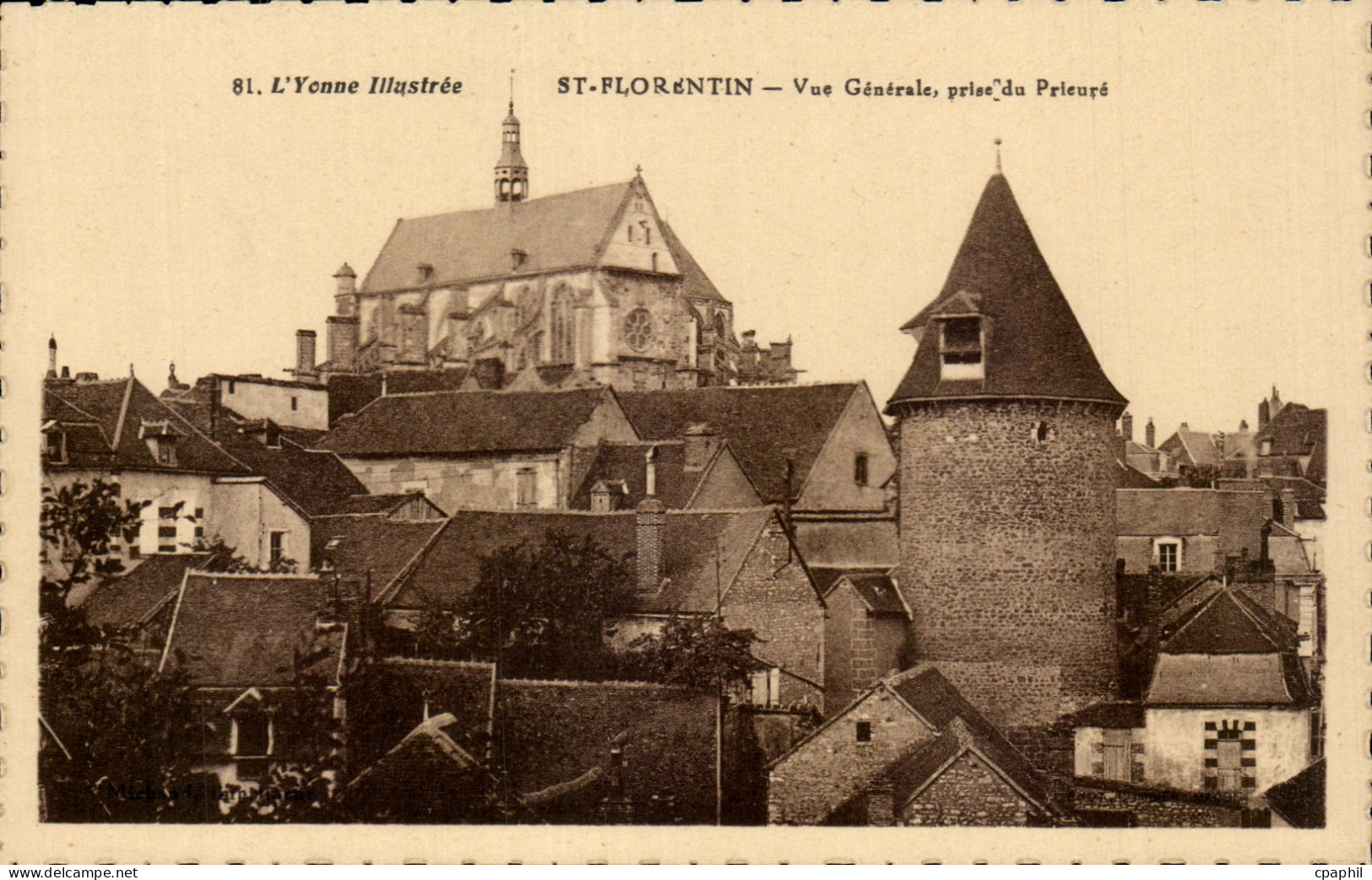 CPA Saint Florentin Vue generale prise du prieure