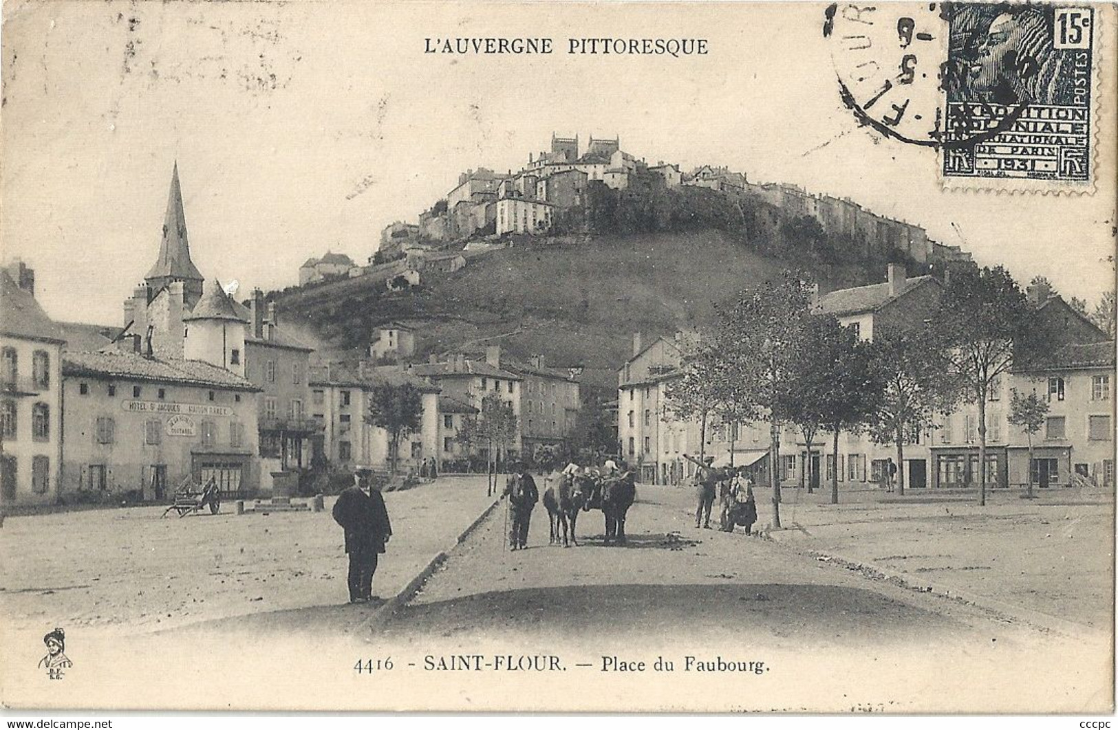 CPA Saint-Flour Place du Faubourg