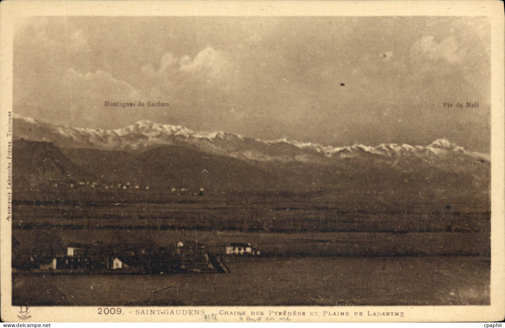 CPA Saint Gaudens Chaine des Pyrenees et Plaine de Lamartine