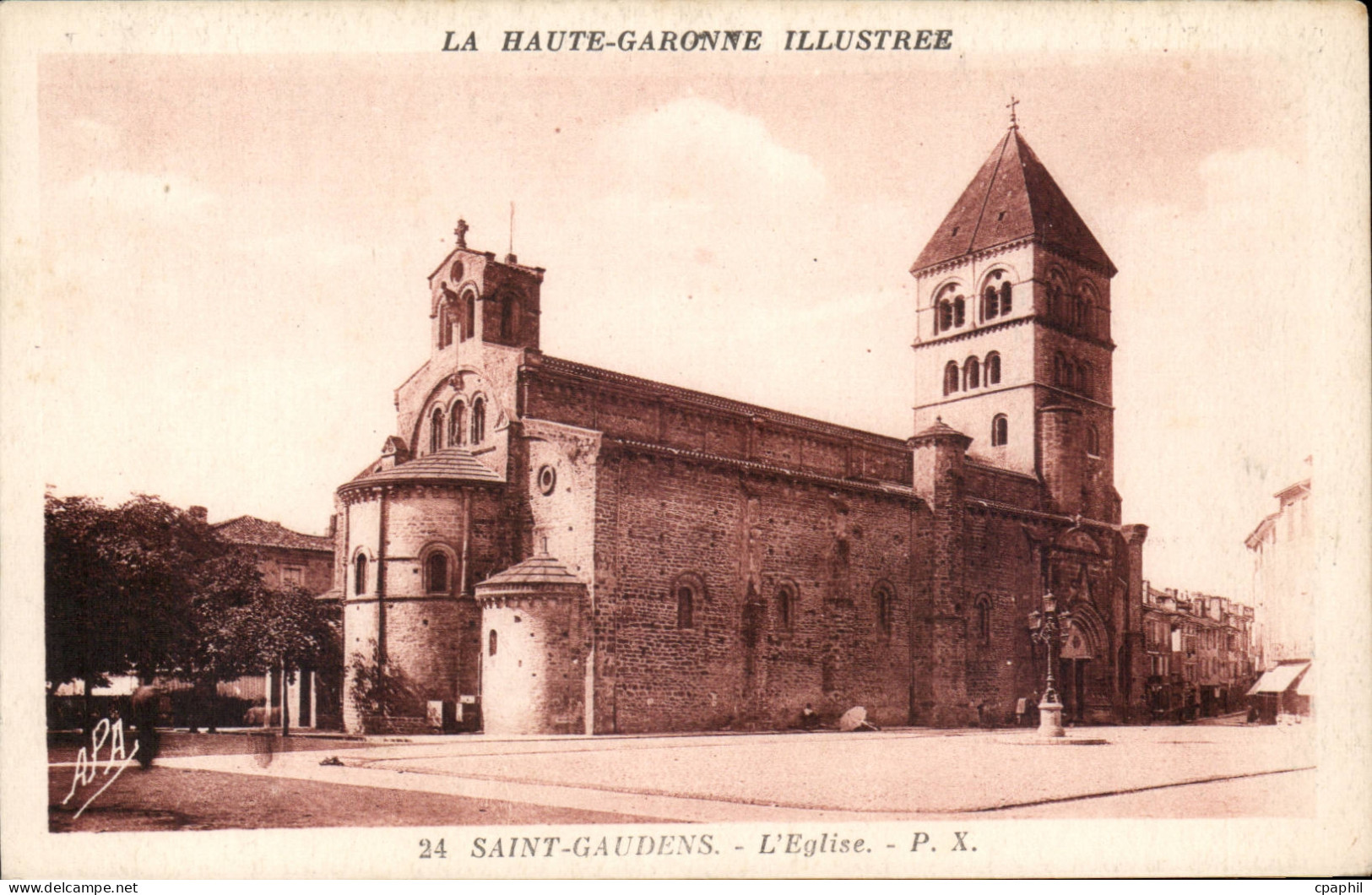 CPA Saint Gaudens L'eglise