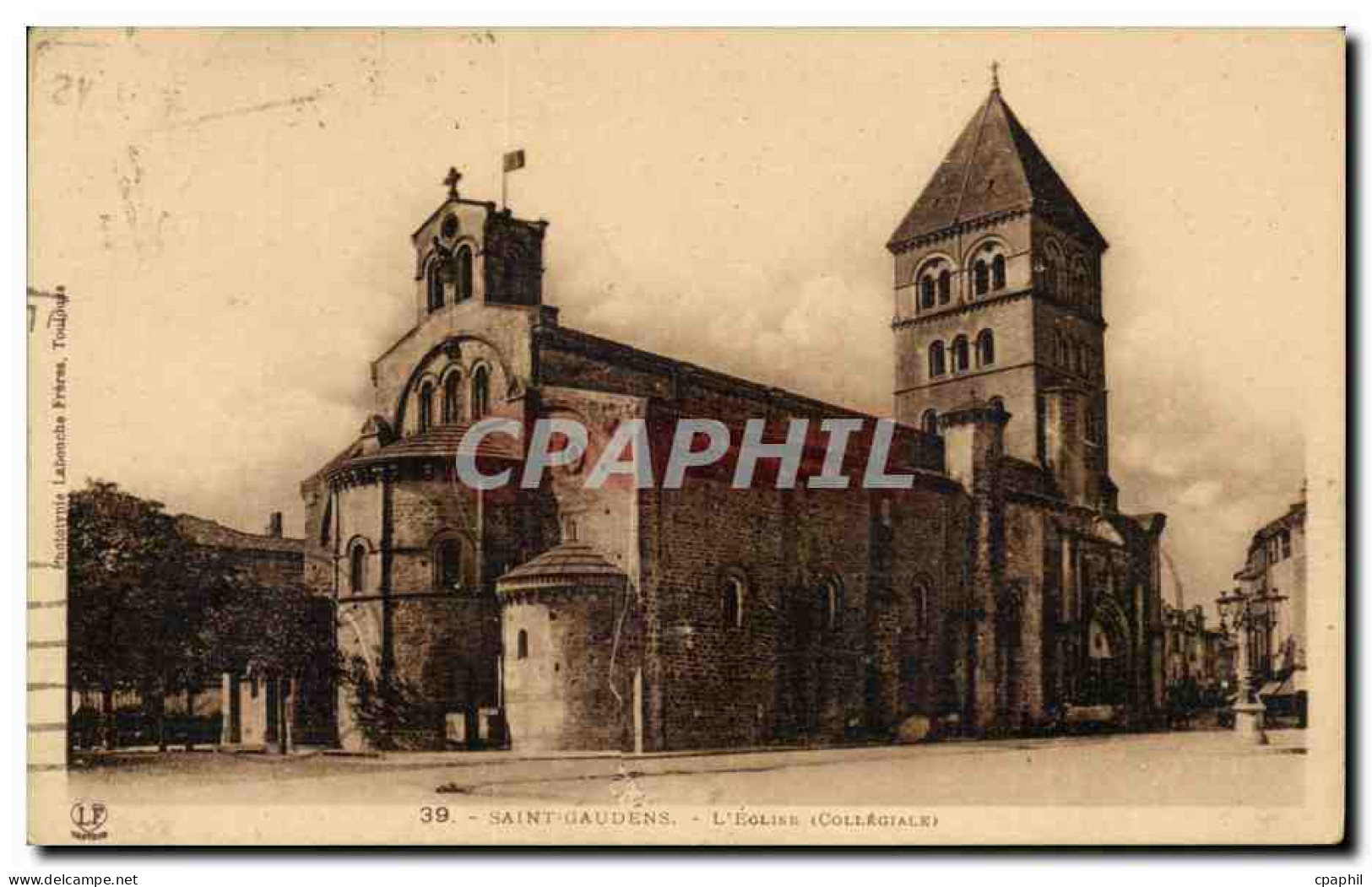 CPA Saint Gaudens L'eglise (collegiale)