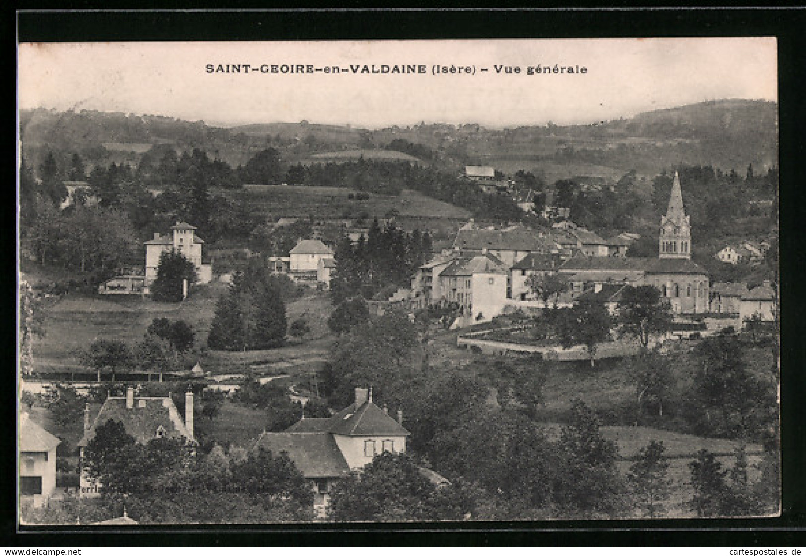 CPA Saint-Geoire-en-Valdaine, Vue générale