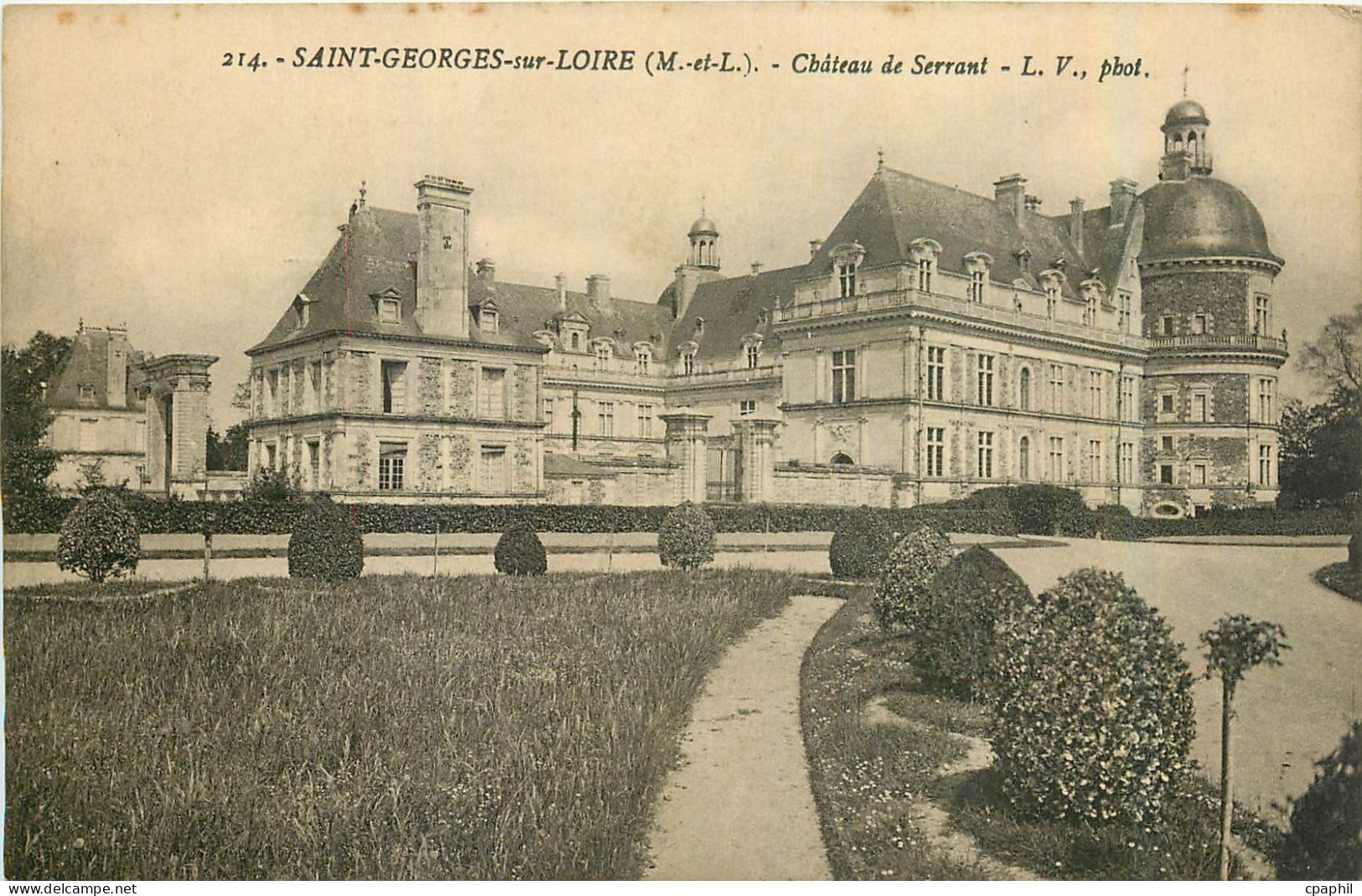 CPA Saint Georges sur Loire M et L Chateau de Serrant