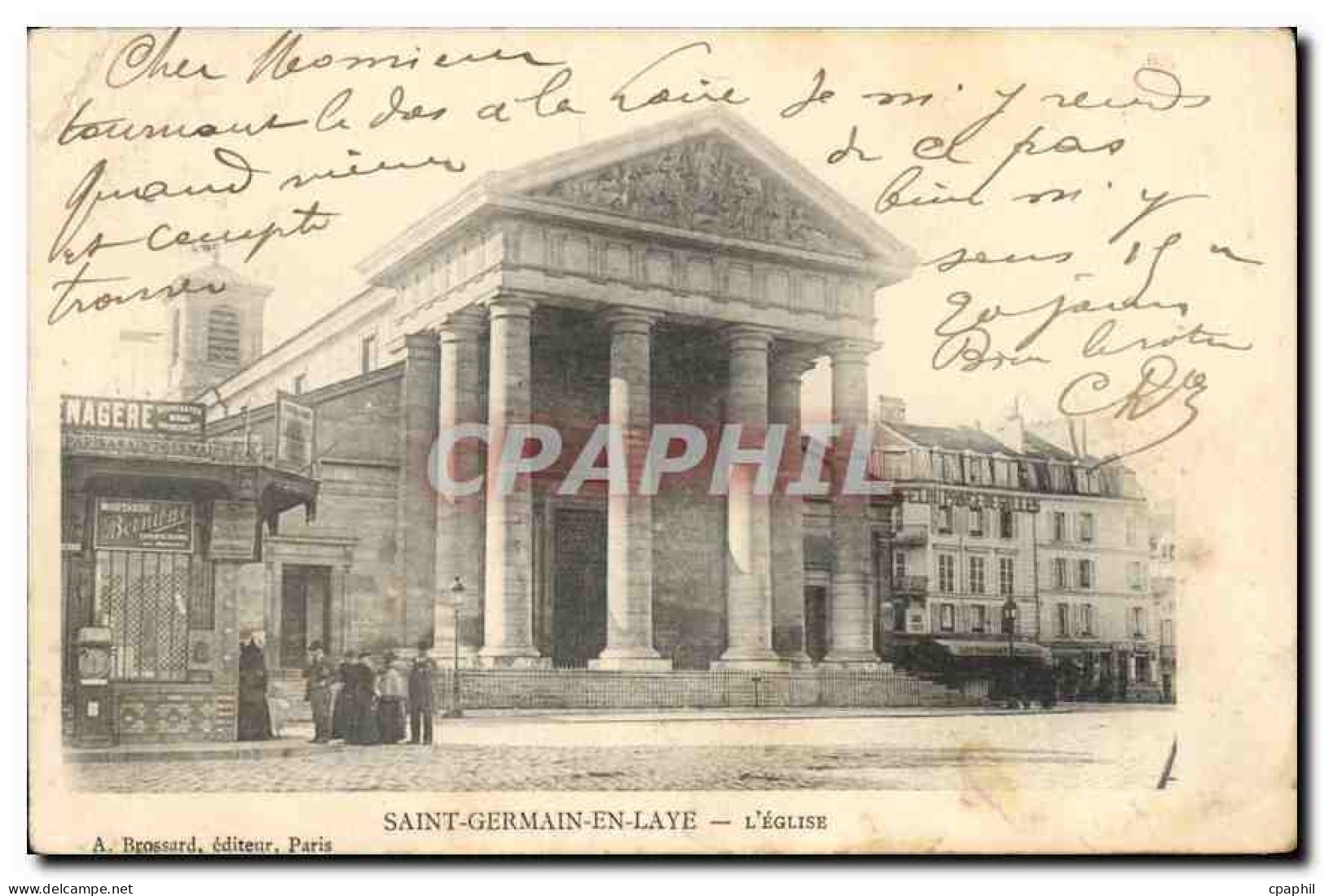 CPA Saint Germain en Laye L'Eglise
