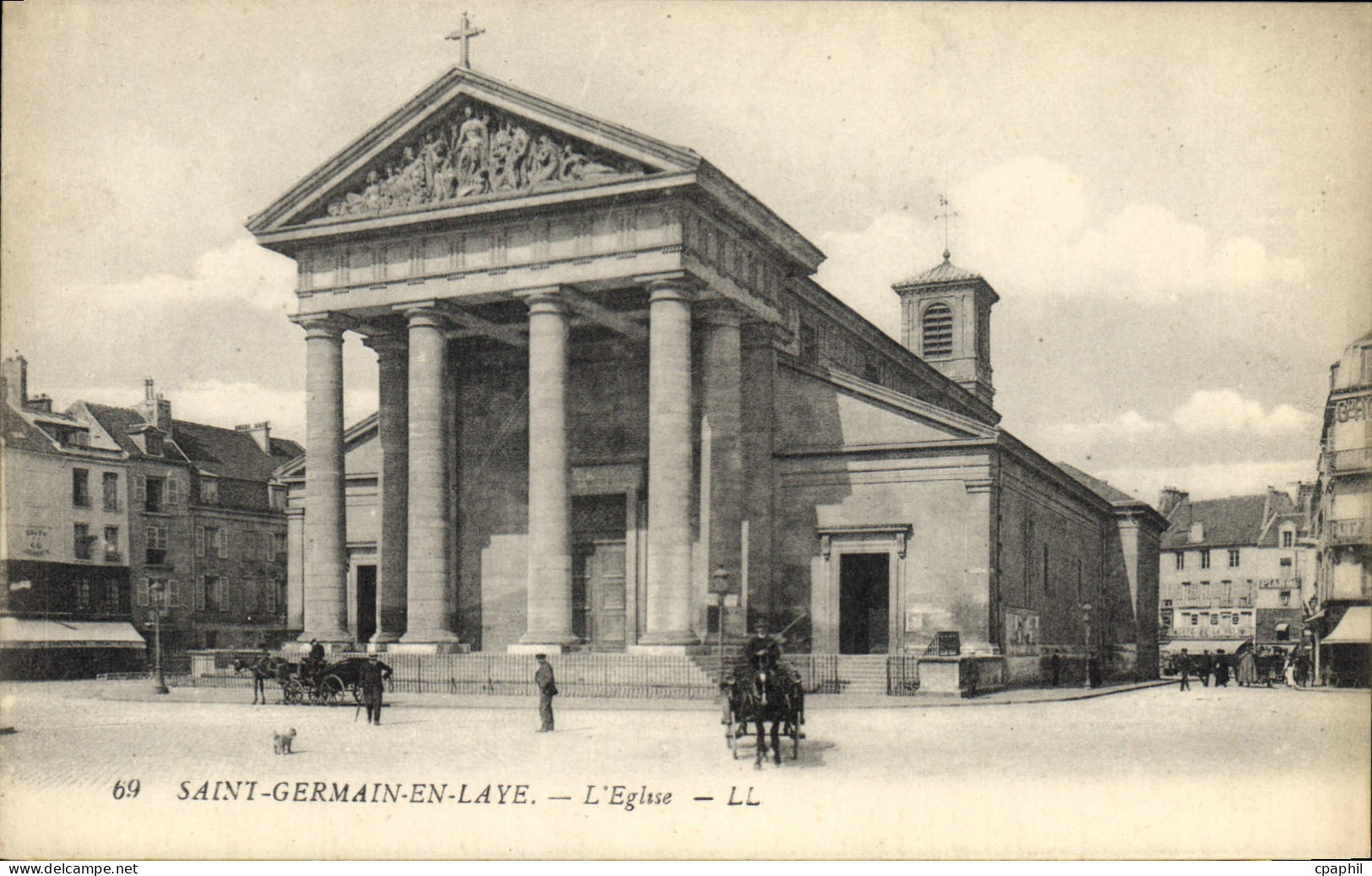 CPA Saint Germain en Laye l'eglise