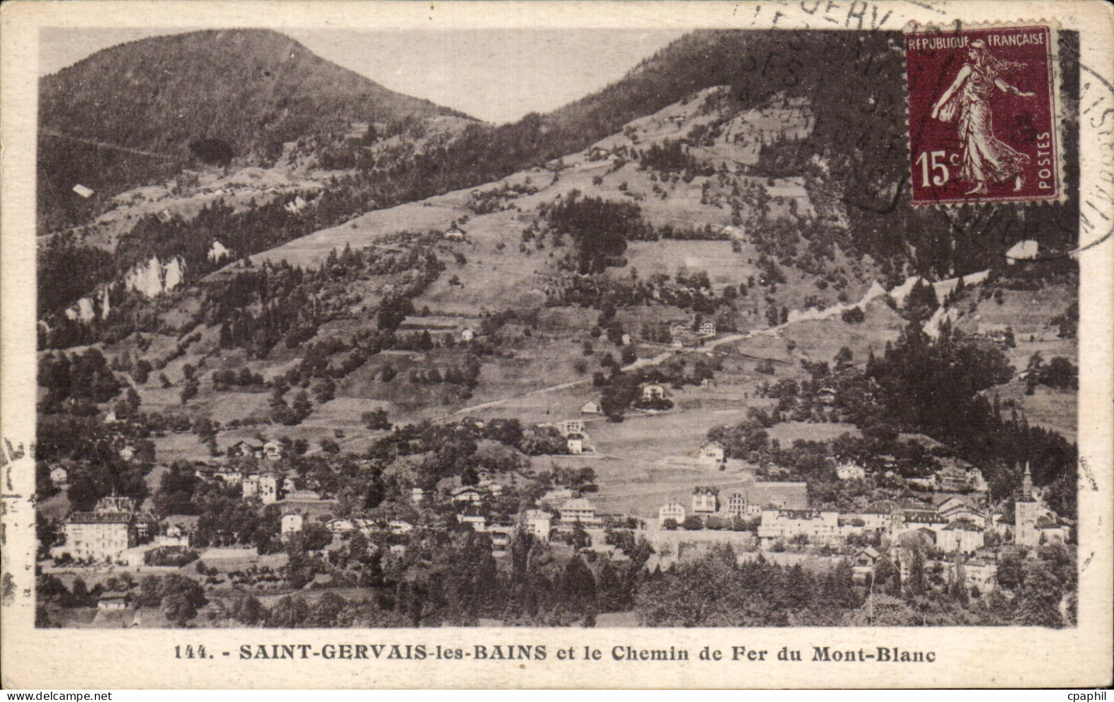 CPA Saint Gervais les Bains et le chemin de fer du Mont Blanc