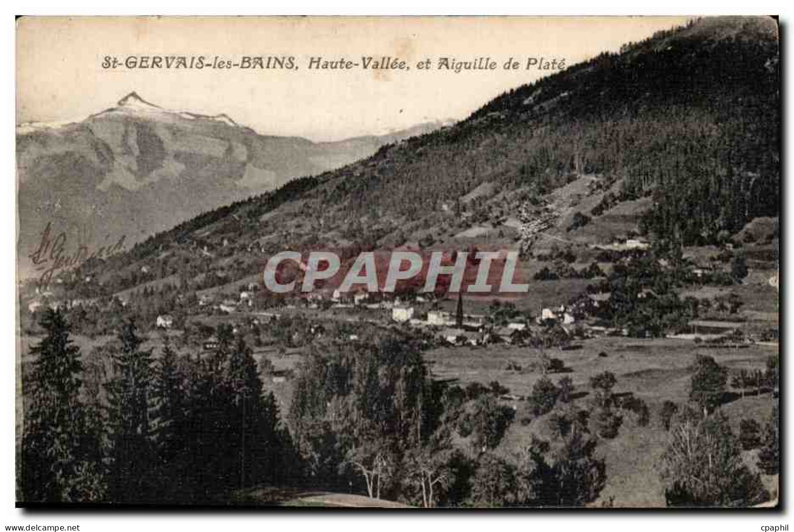 CPA Saint Gervais les Bains Haute Vallee et aiguille du Plate