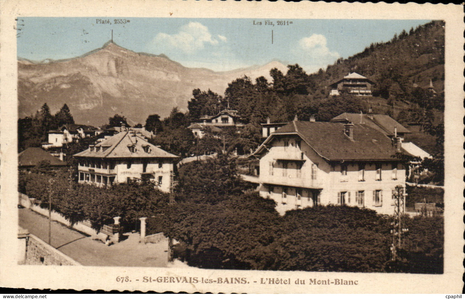 CPA Saint Gervais les Bains L hotel du Mont Blanc