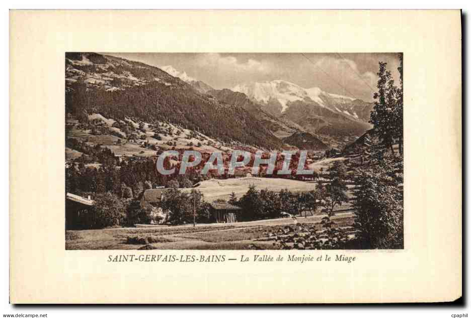 CPA Saint Gervais les Bains La Vallee de Monjoie et le Miage