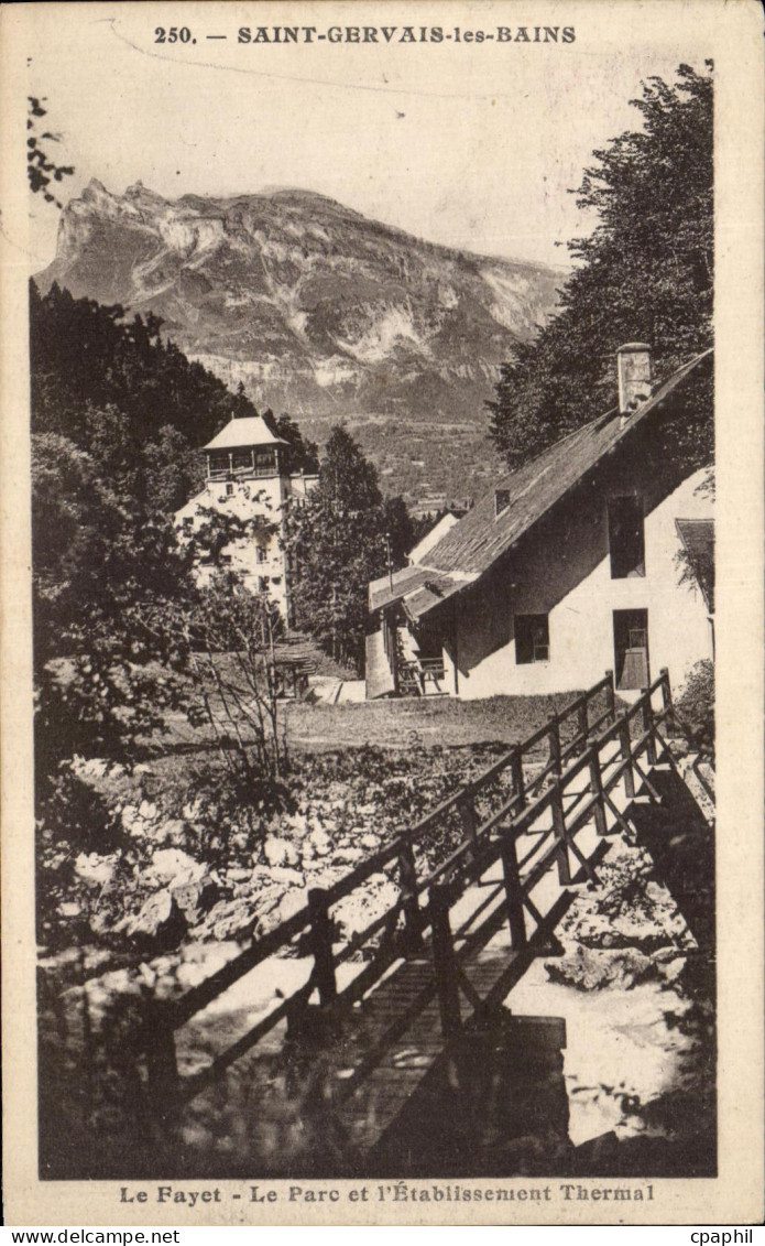 CPA Saint Gervais Les Bains Le Fayet Le Parc et l'Etablissement Thermal