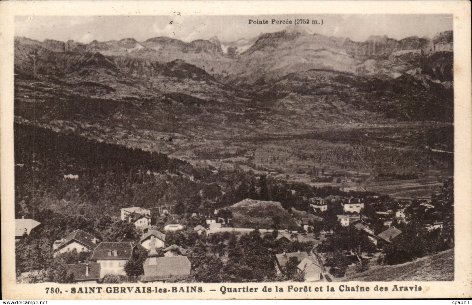 CPA Saint Gervais les Bains Quartier de la foret et la chaine des Aravis