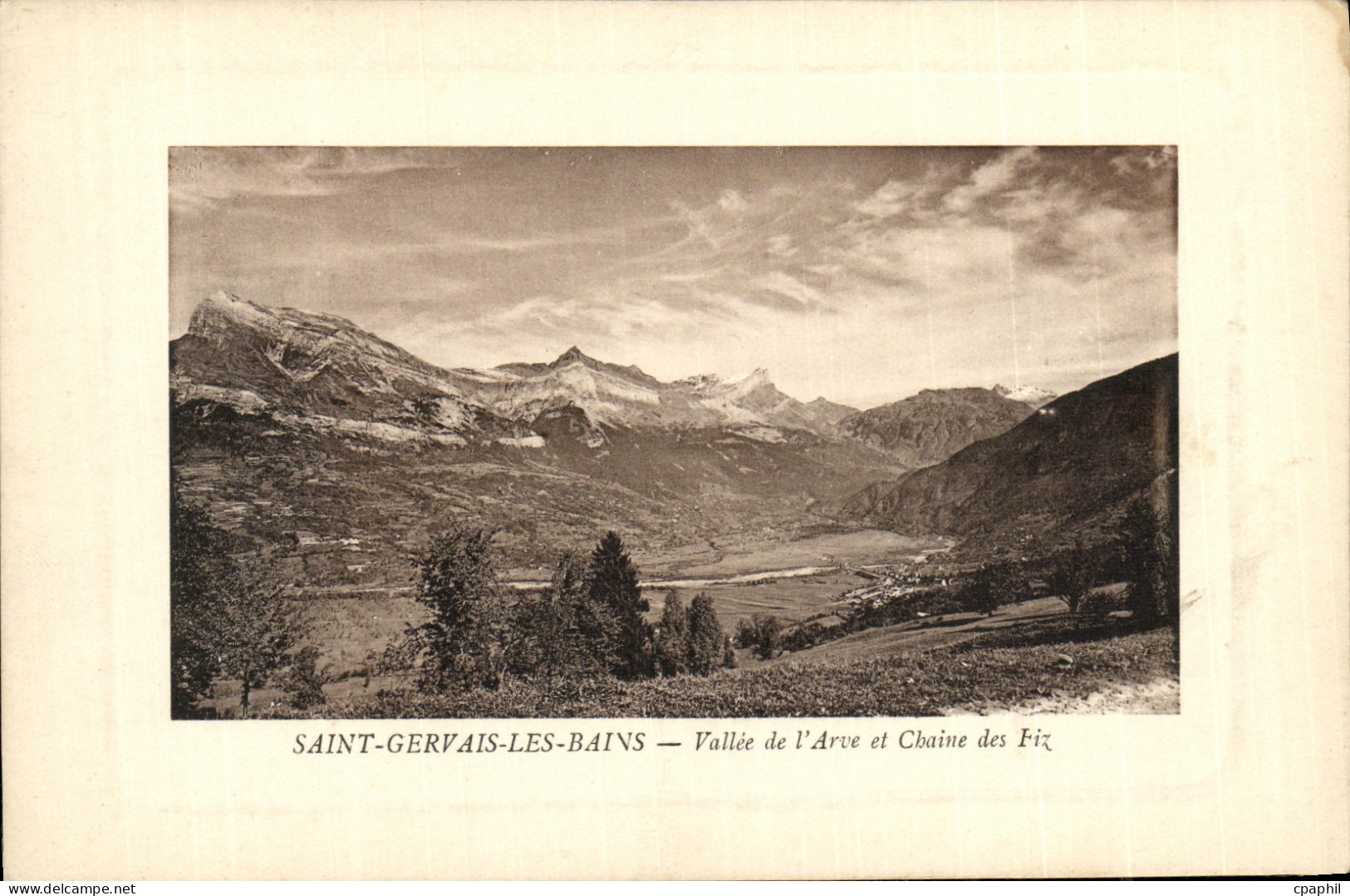 CPA Saint Gervais les Bains Vallee de L Arue et Chaine des
