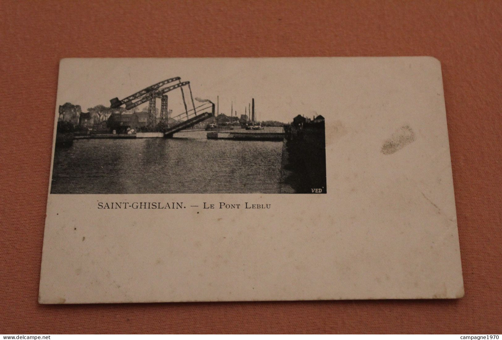 CPA - SAINT GHISLAIN ( BORINAGE ) - LE PONT LEBLU