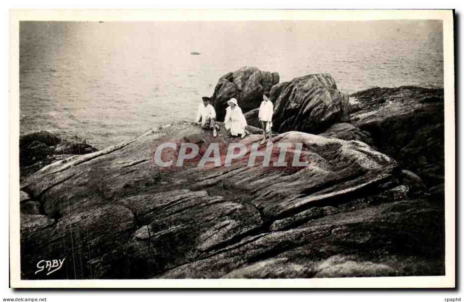CPA Saint Guenole Penmarch La Roche des Victimes