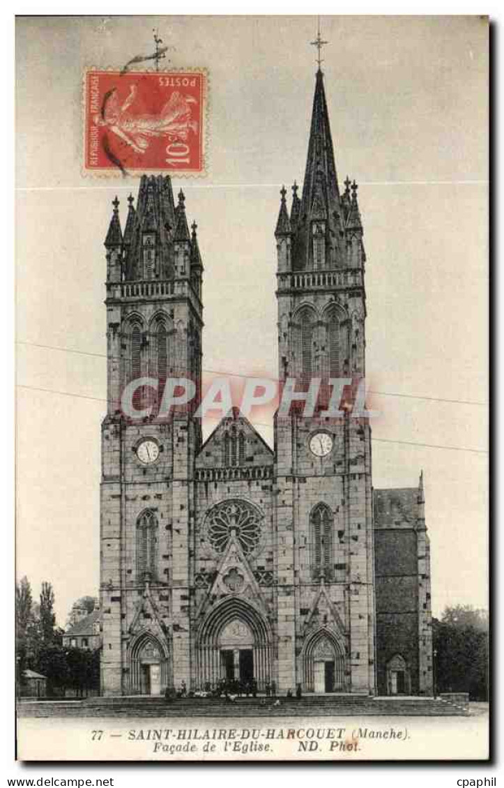 CPA Saint Hilaire Du Harcouet Facade de L'Eglise