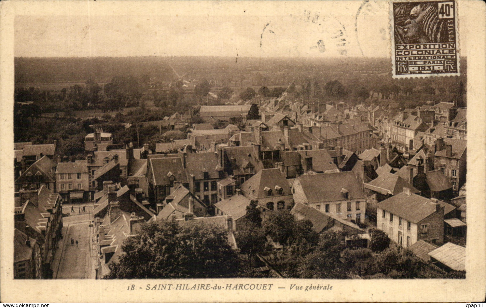 CPA Saint Hilaire Du Harcouet Vue Generale