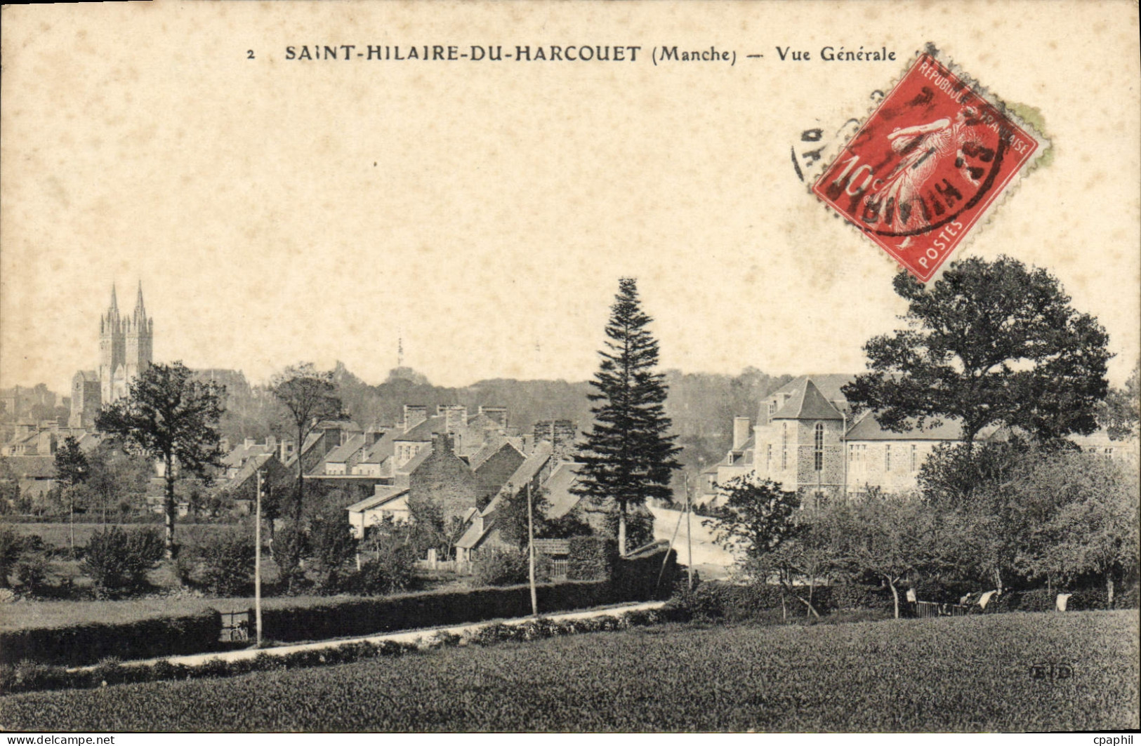 CPA Saint Hilaire Du Harcouet Vue Generale