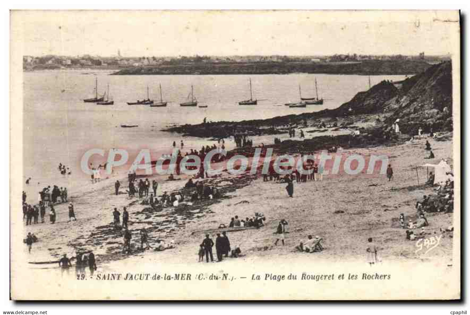 CPA SAINT-JACUT-DE-LA-MER plage du Rougeret