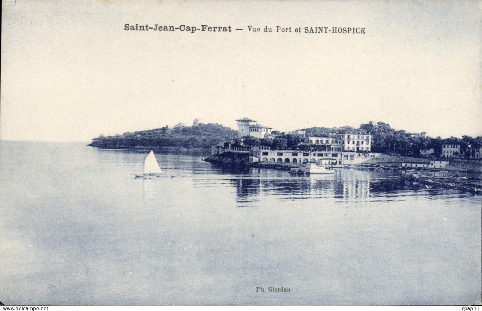 CPA Saint Jean Cap Ferrat Vue du Port et Saint Hospice