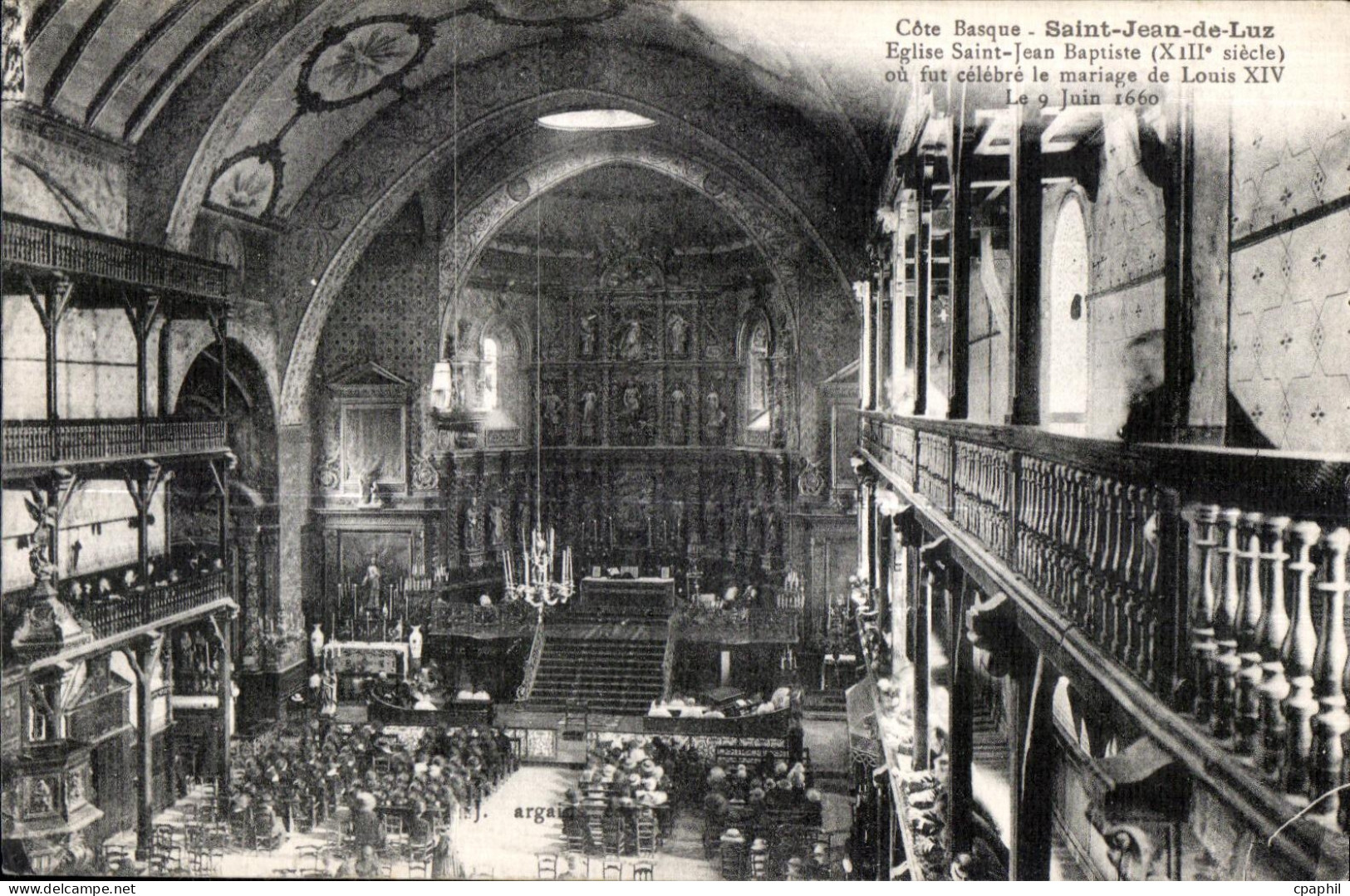 CPA Saint Jean De Luz Eglise Saint Jan Baptiste