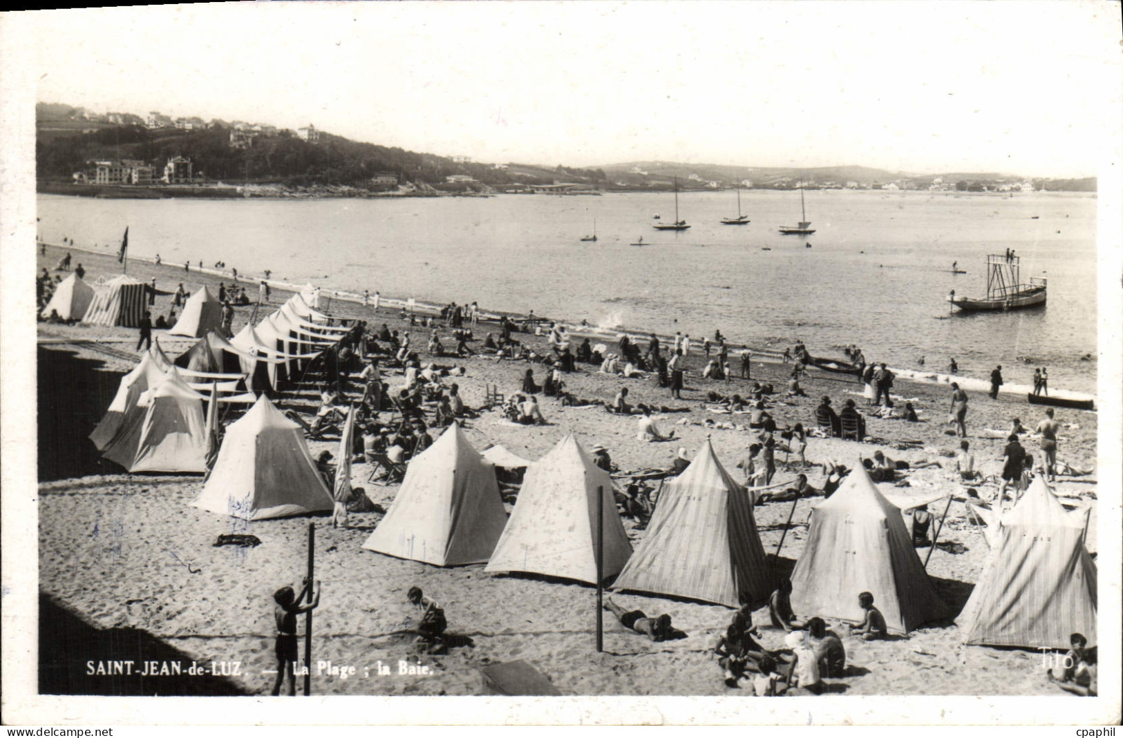 CPA Saint Jean de Luz La Plage