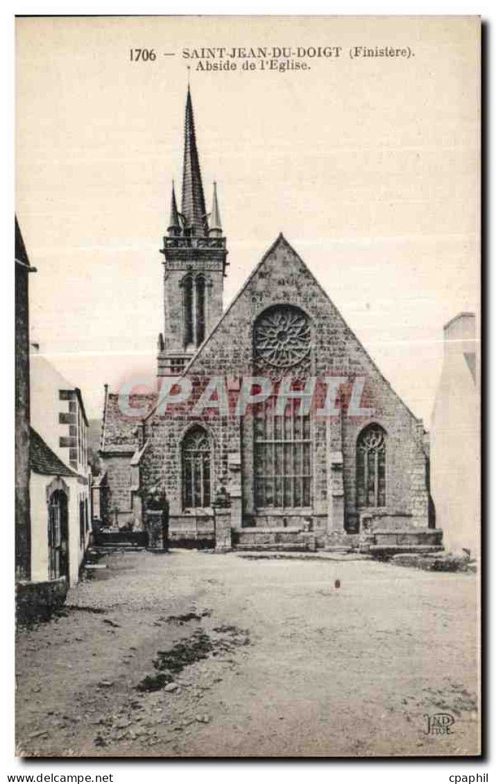 CPA Saint Jean Du Doigt (Finistere) Abside de I Eglise