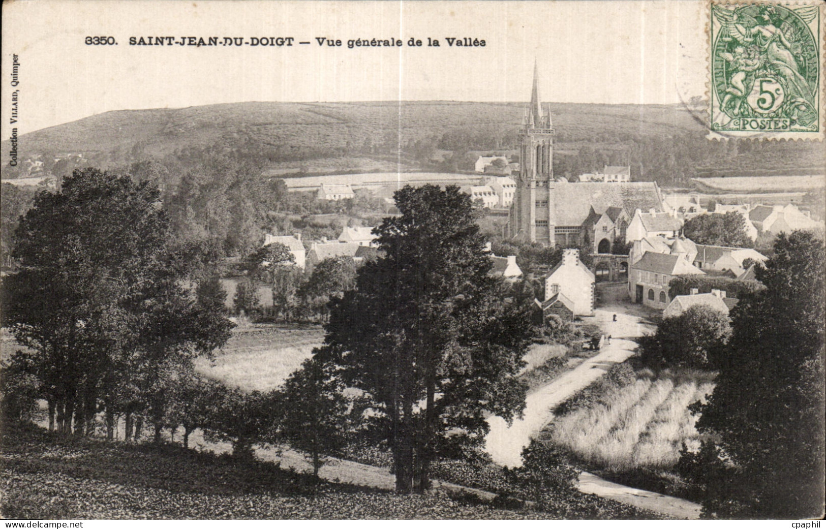 CPA Saint Jean Du Doigt Vue generale de la Vallee