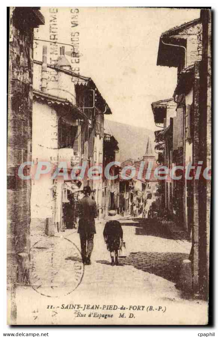 CPA Saint Jean Pied de Port B P Rue d'Espagne