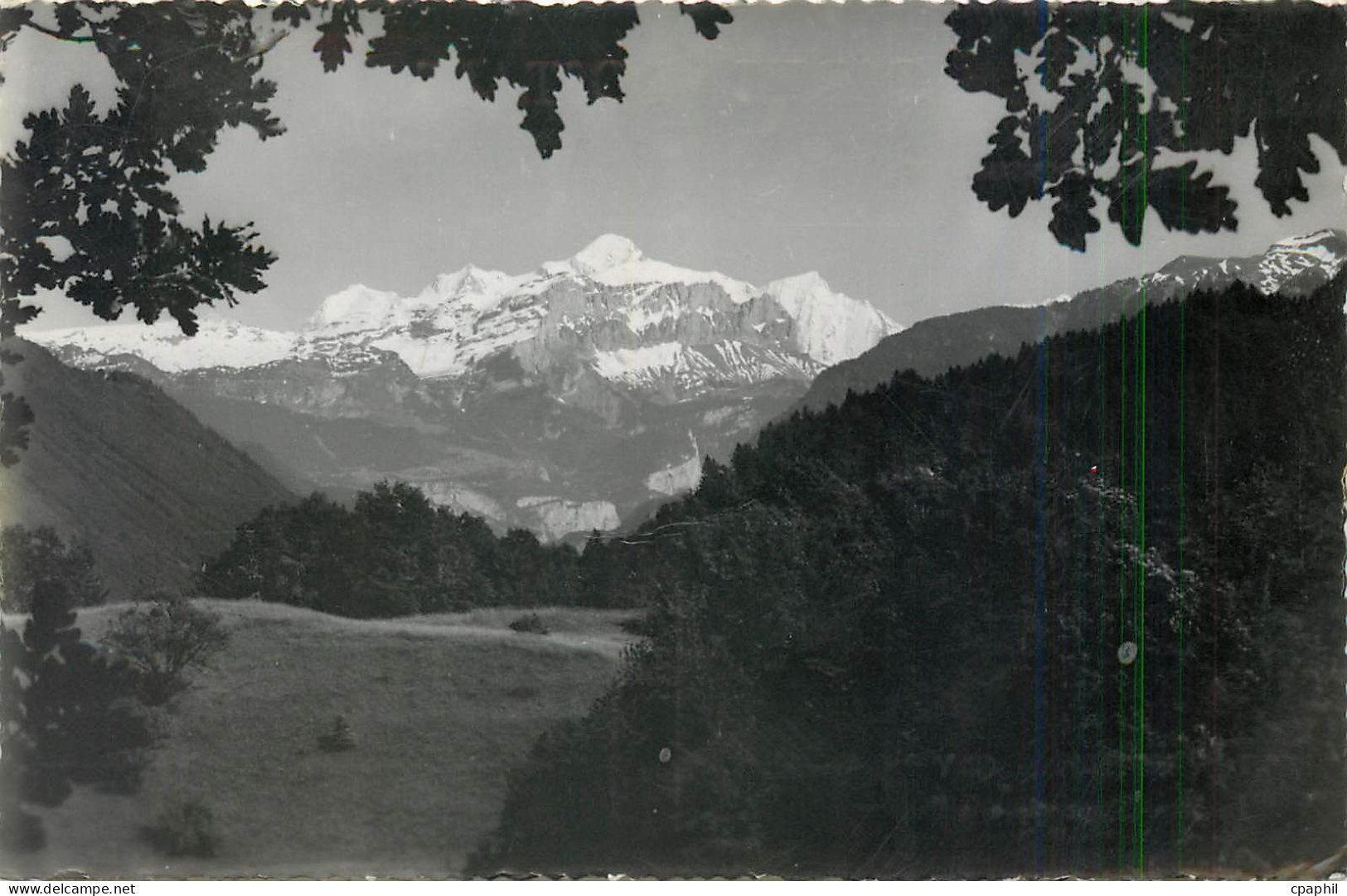 CPA Saint-Jeoire-en-Faucigny Le Mont-Blanc vu de la Ravoire