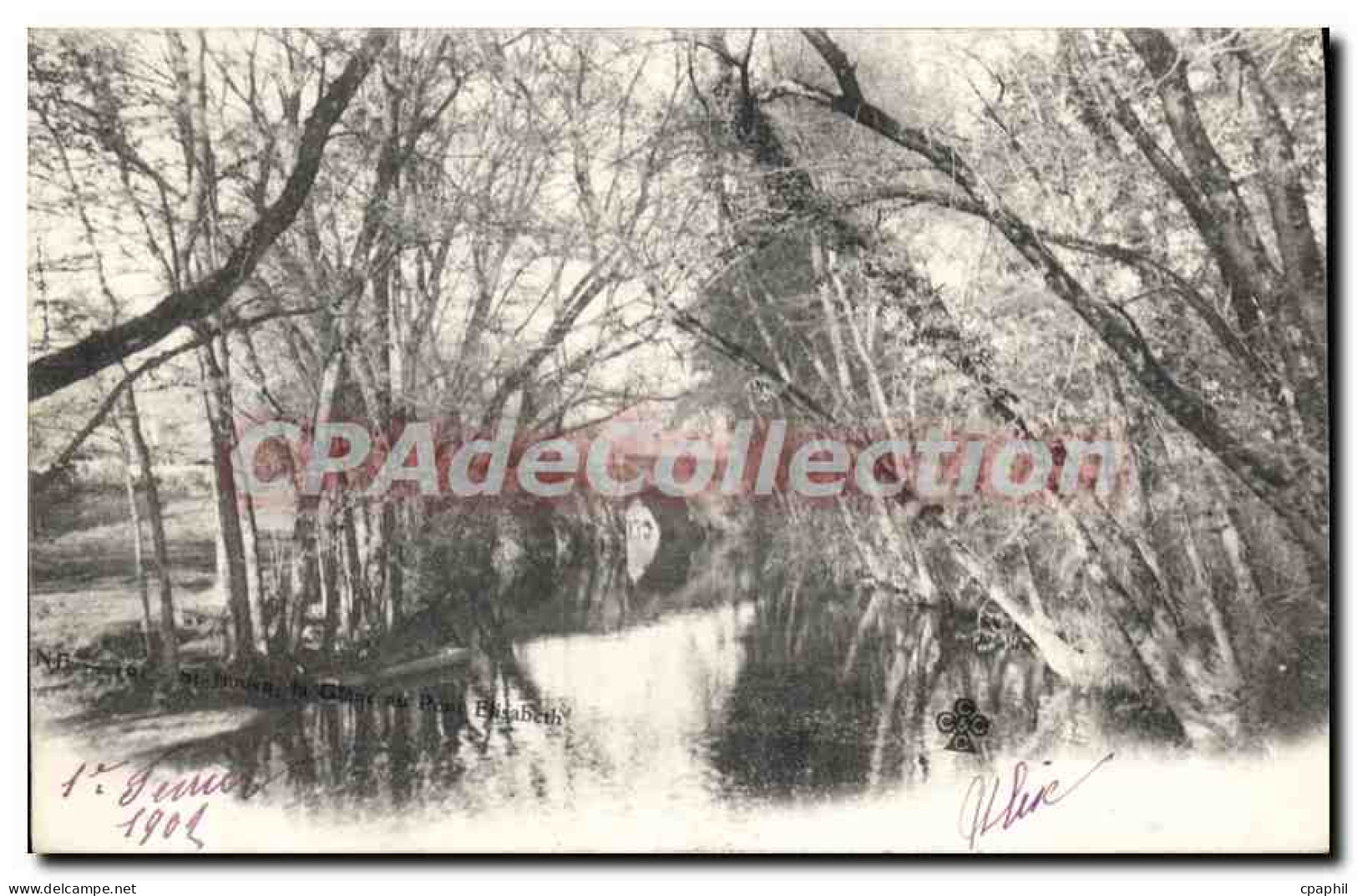 CPA Saint Junien Glane au Pont Elisabeth