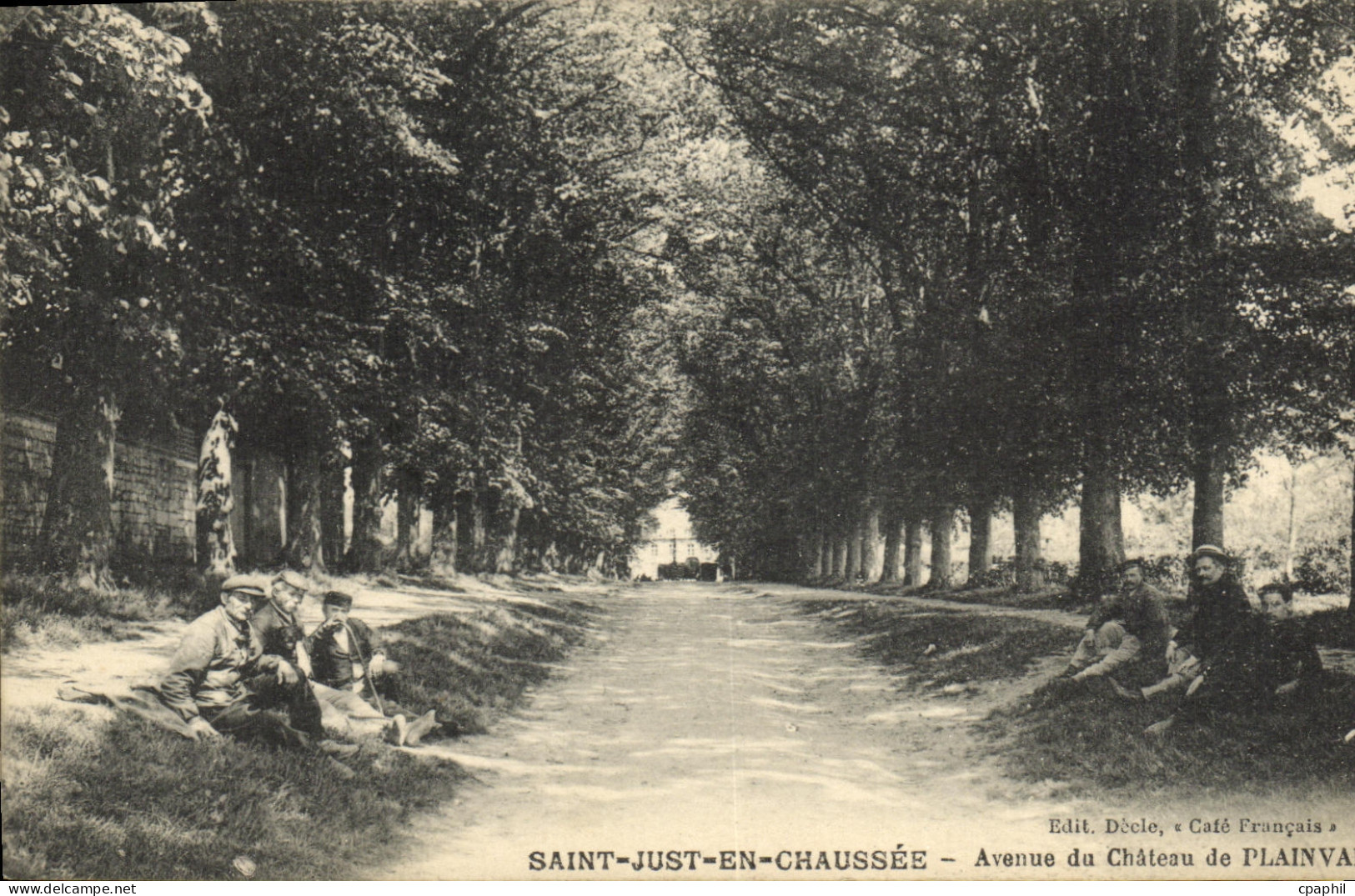 CPA Saint Just En Chaussee Avenue du chateau de Plainval