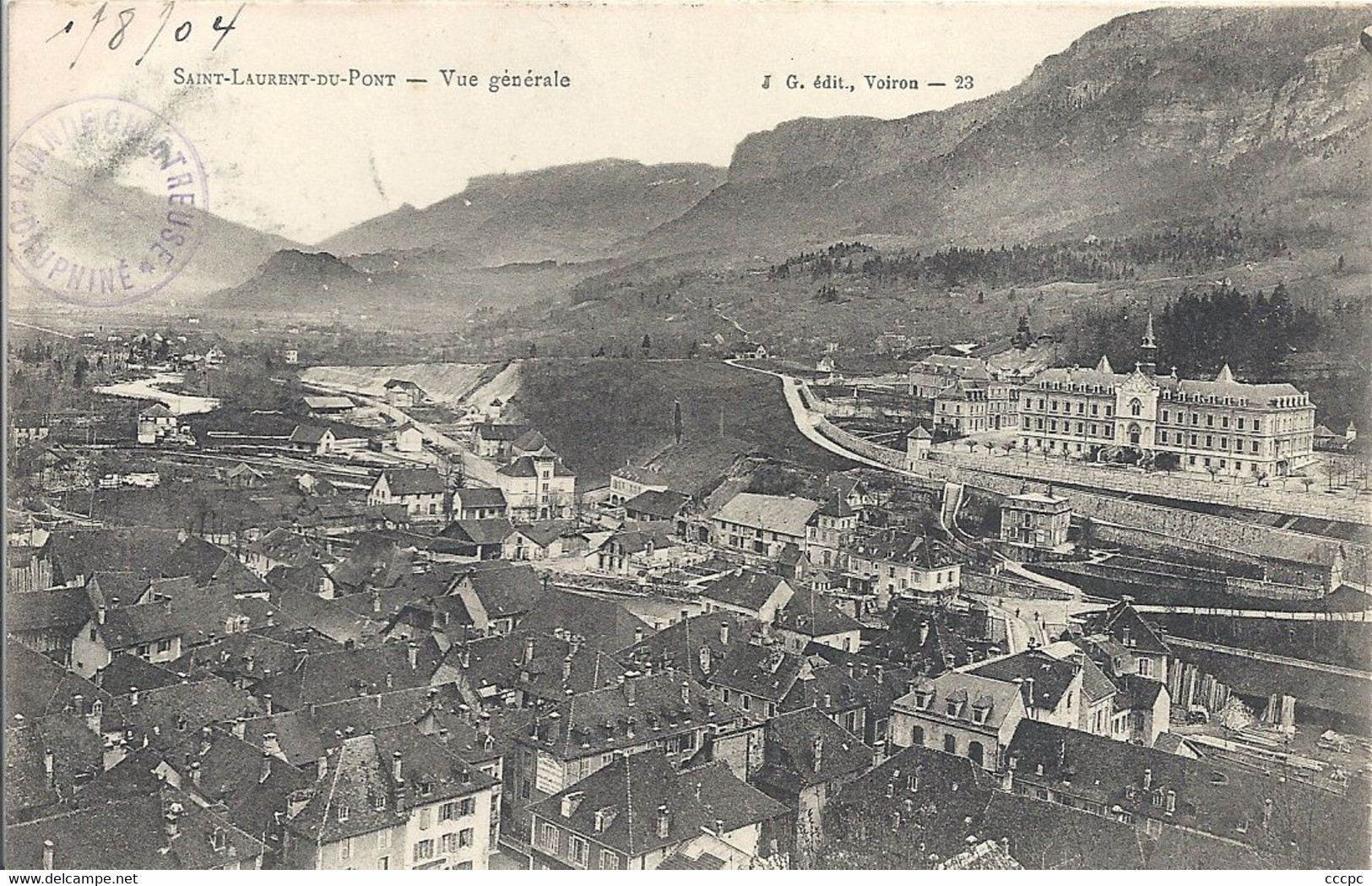 CPA Saint-Laurent-du-Pont Vue Générale