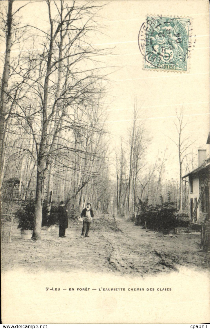 CPA Saint Leu En Foret L Eauriette Chemin Des Claies