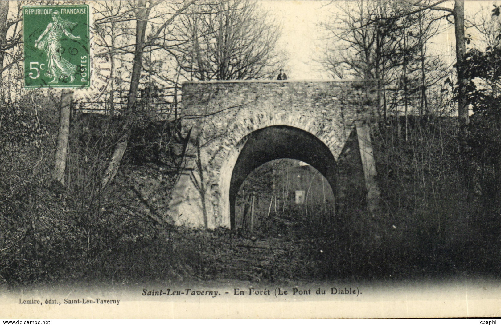 CPA Saint Leu Taverny En Foret Le pont du diable