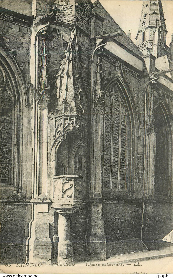 CPA Saint Lo Cathedrale Choire exterieure