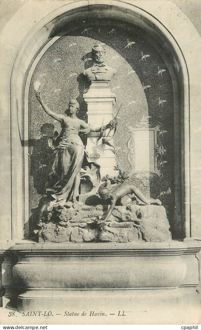 CPA Saint lo satue de hovin