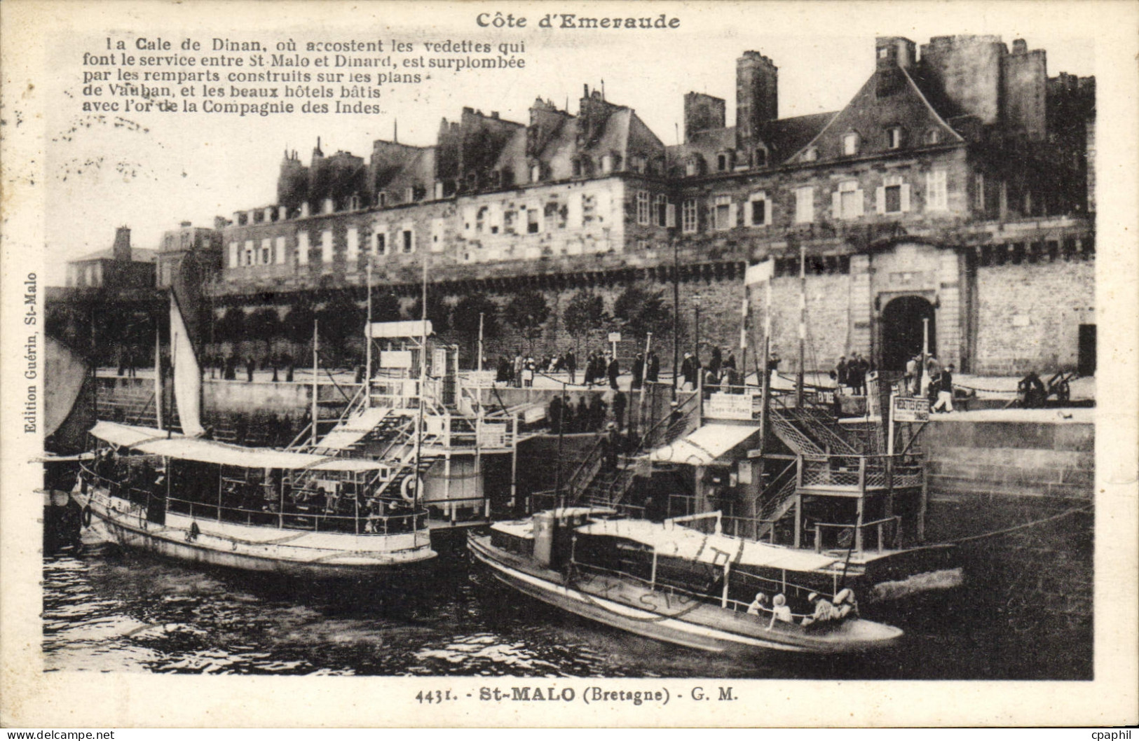 CPA Saint Malo Bretagne Bateaux