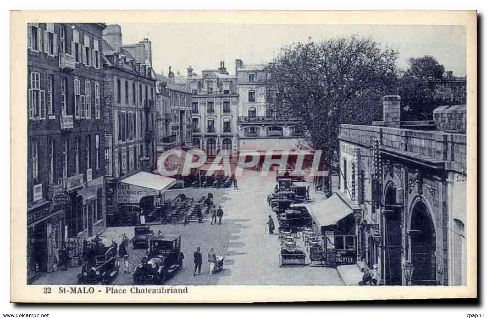 CPA Saint Malo Place Chateaubriand