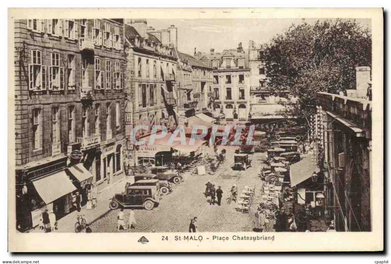 CPA Saint Malo Place Chateaubriand
