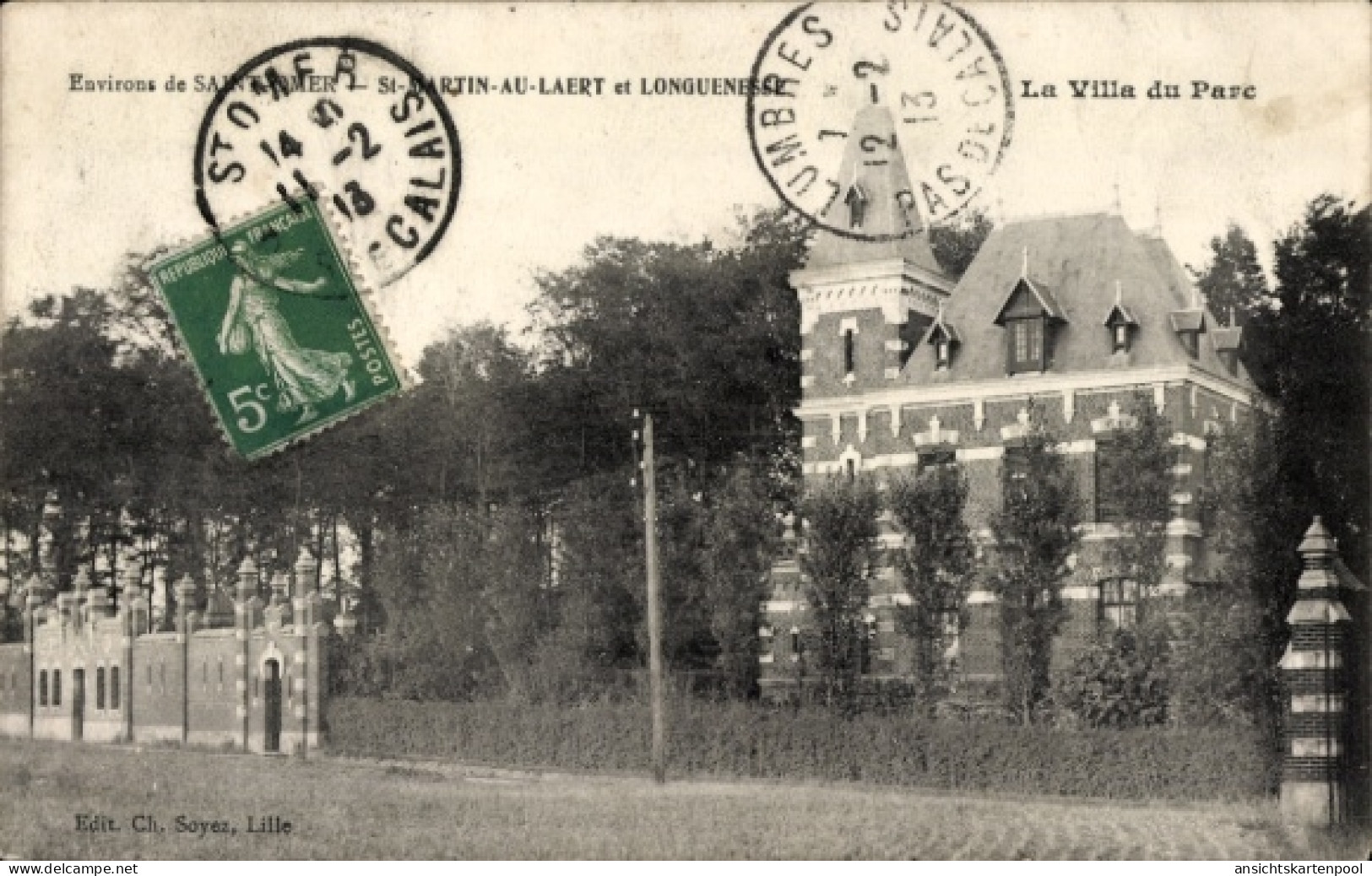 CPA Saint-Martin-au-Laërt Pas de Calais, Longuenesse, Villa du Parc