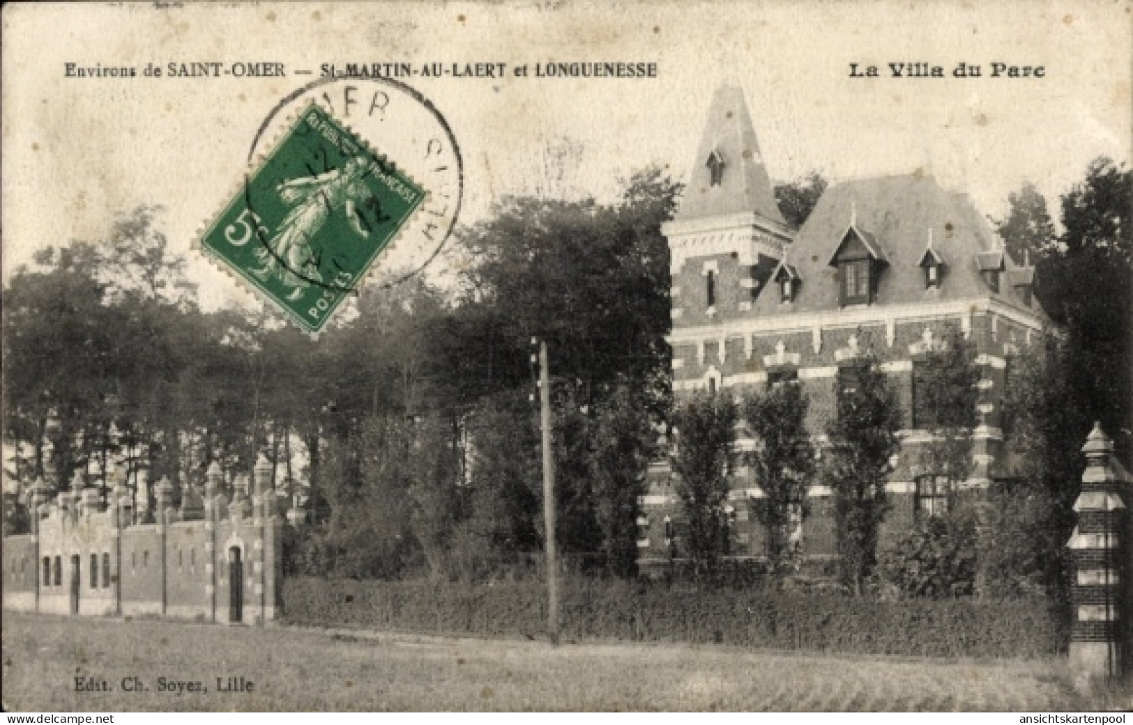 CPA Saint-Martin-au-Laërt Pas de Calais, Longuenesse, Villa du Parc