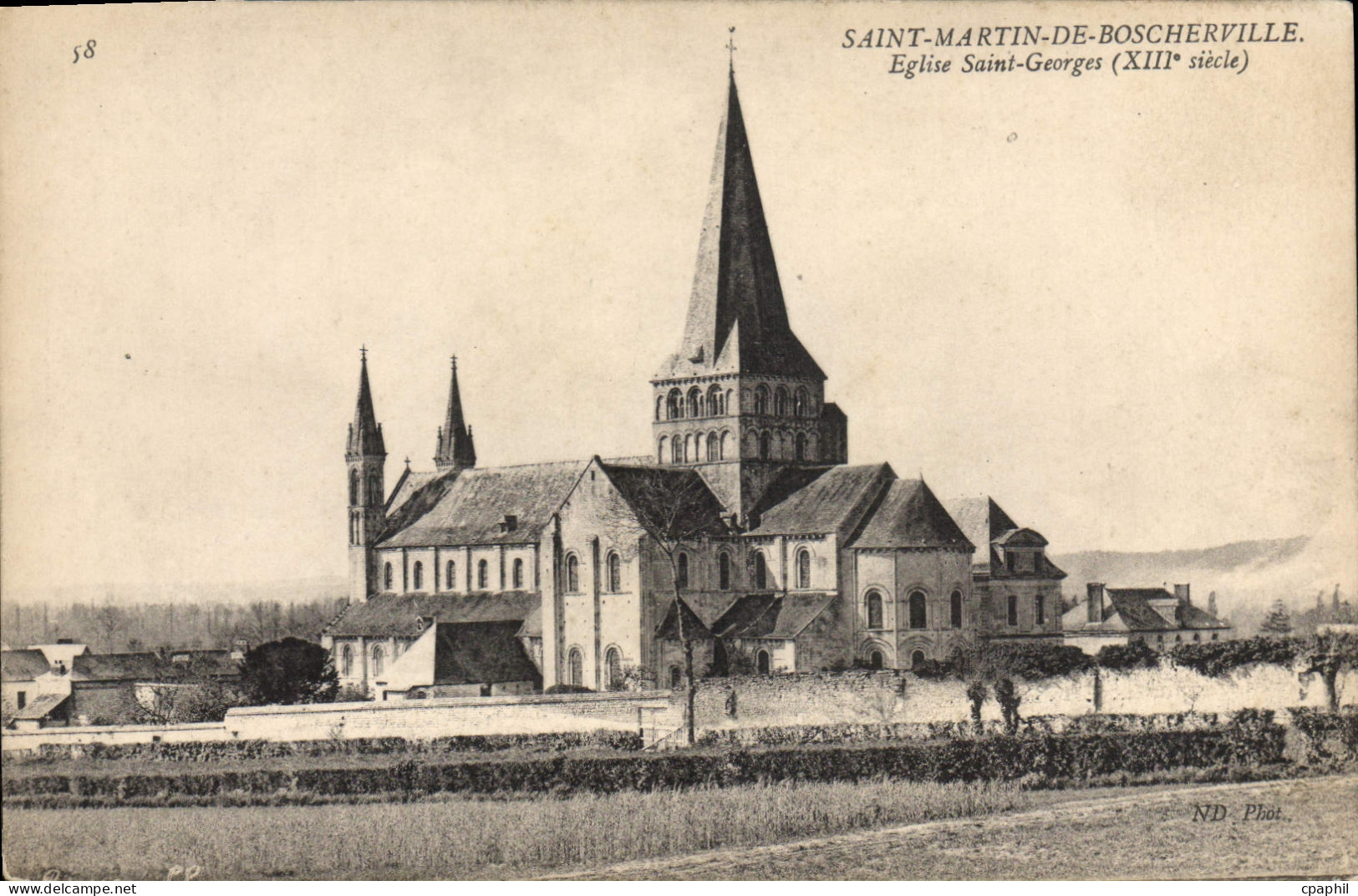 CPA Saint Martin de Boscherville Eglise Saint Georges XIII siecle