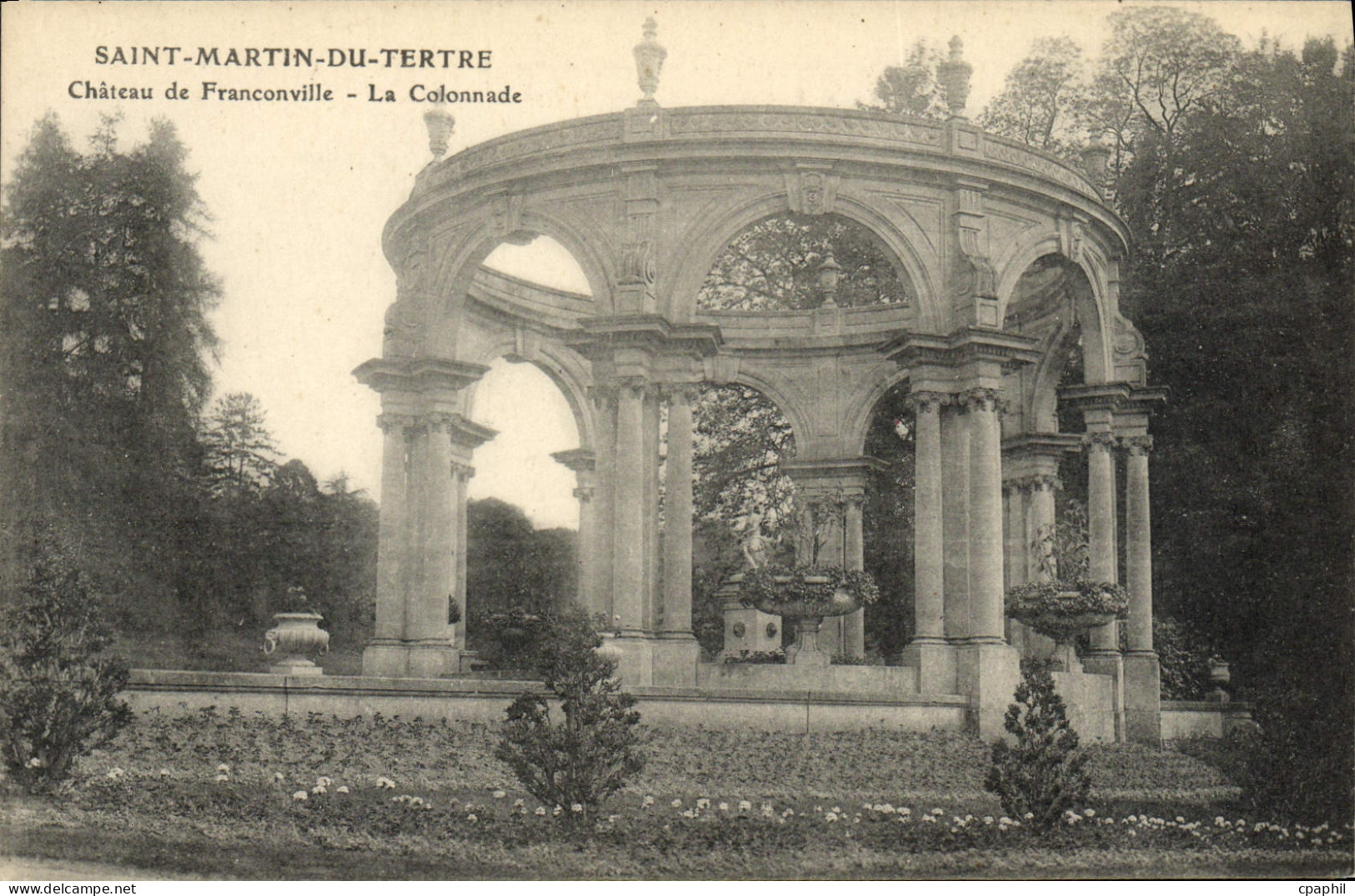 CPA Saint Martin Du Tertre Chateau De Franconville La Colonnade