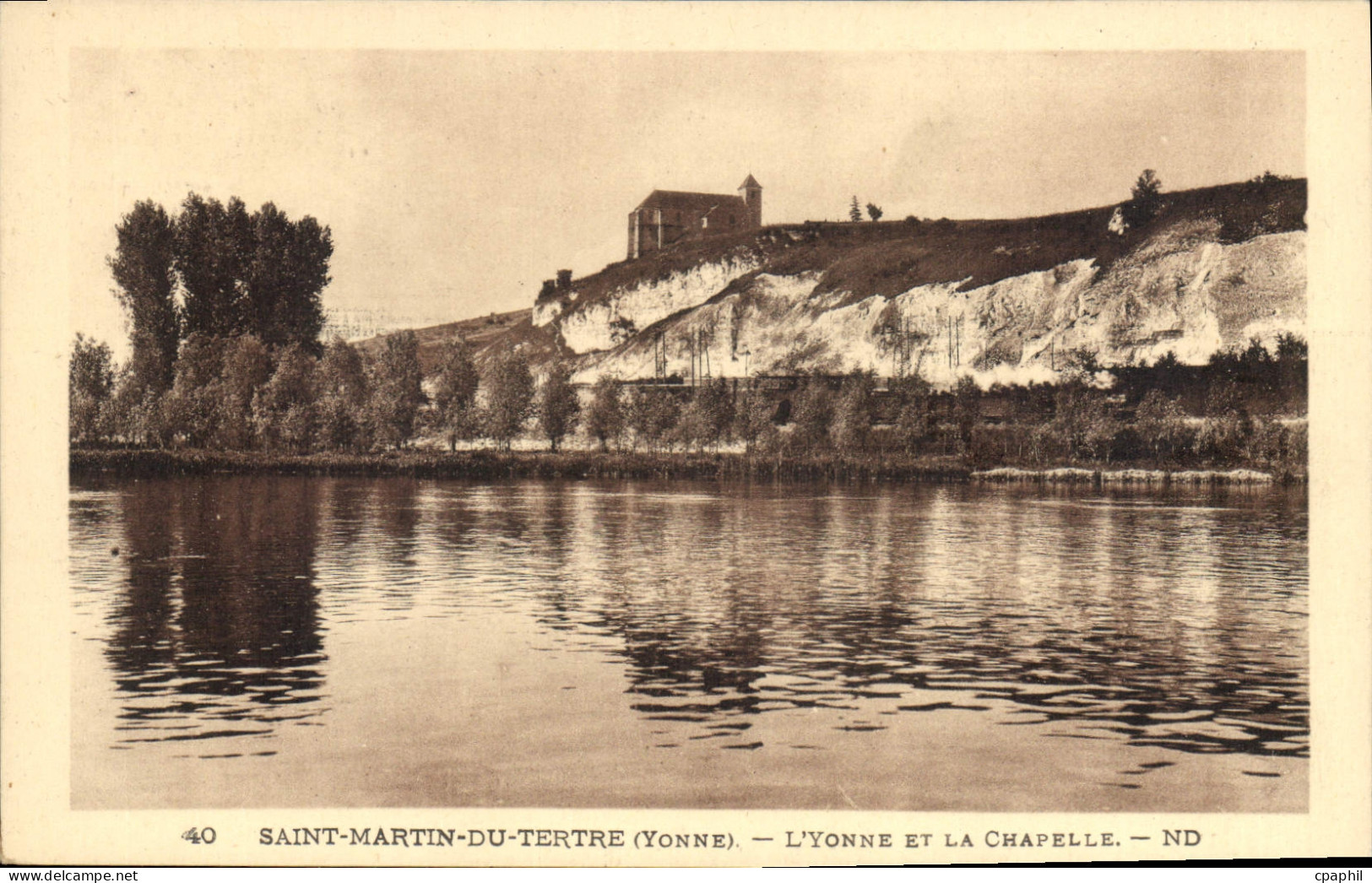 CPA Saint Martin du Tertre Yonne L'Yonne et la Chapelle
