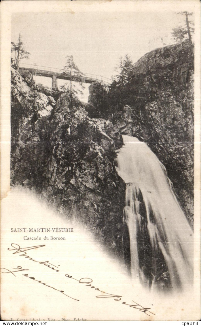 CPA Saint Martin Vesubie Cascade du Boreon