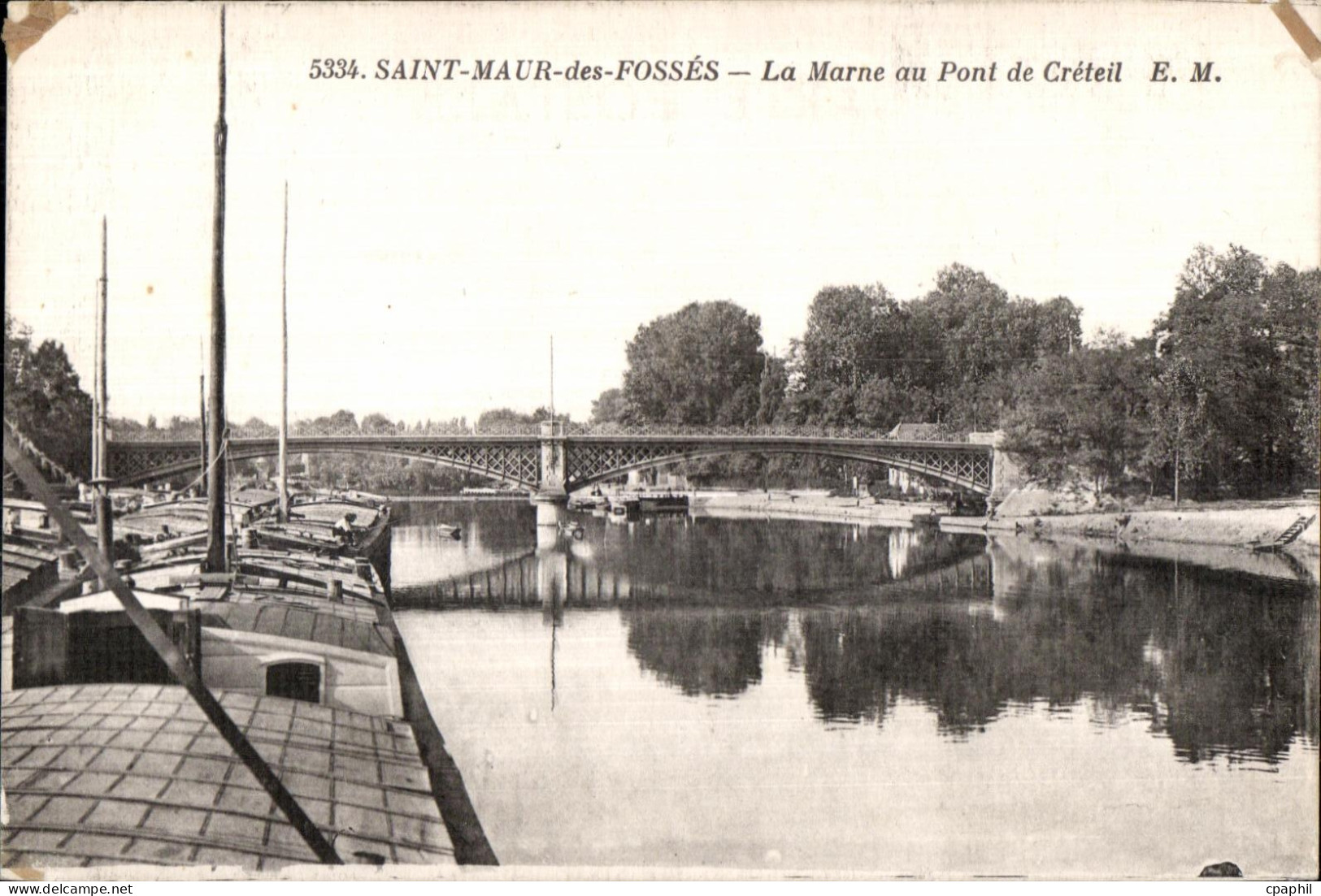 CPA Saint Maur des Fosses La Marne au Pont de Creteil