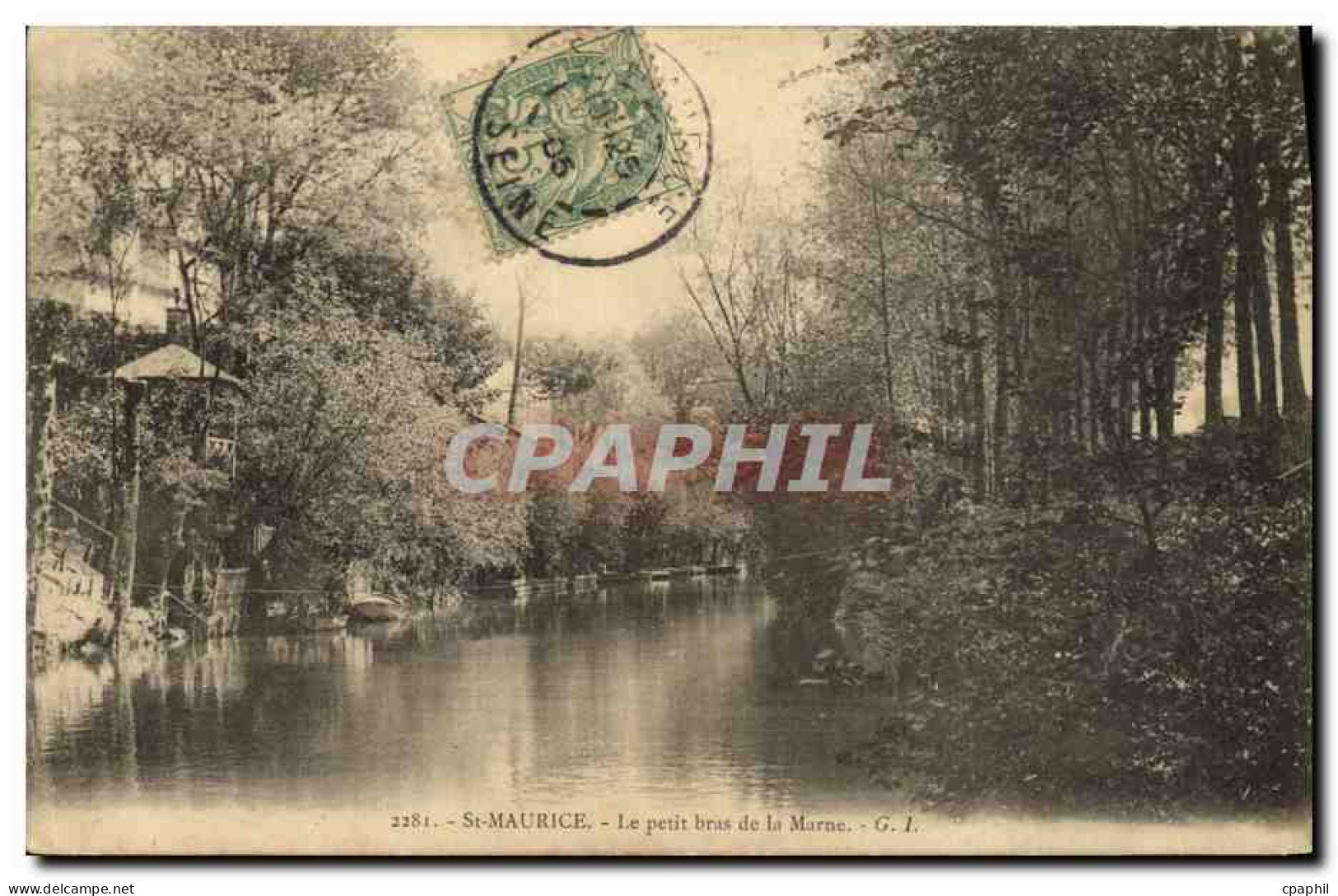 CPA Saint Maurice Le petit bras de la Marne