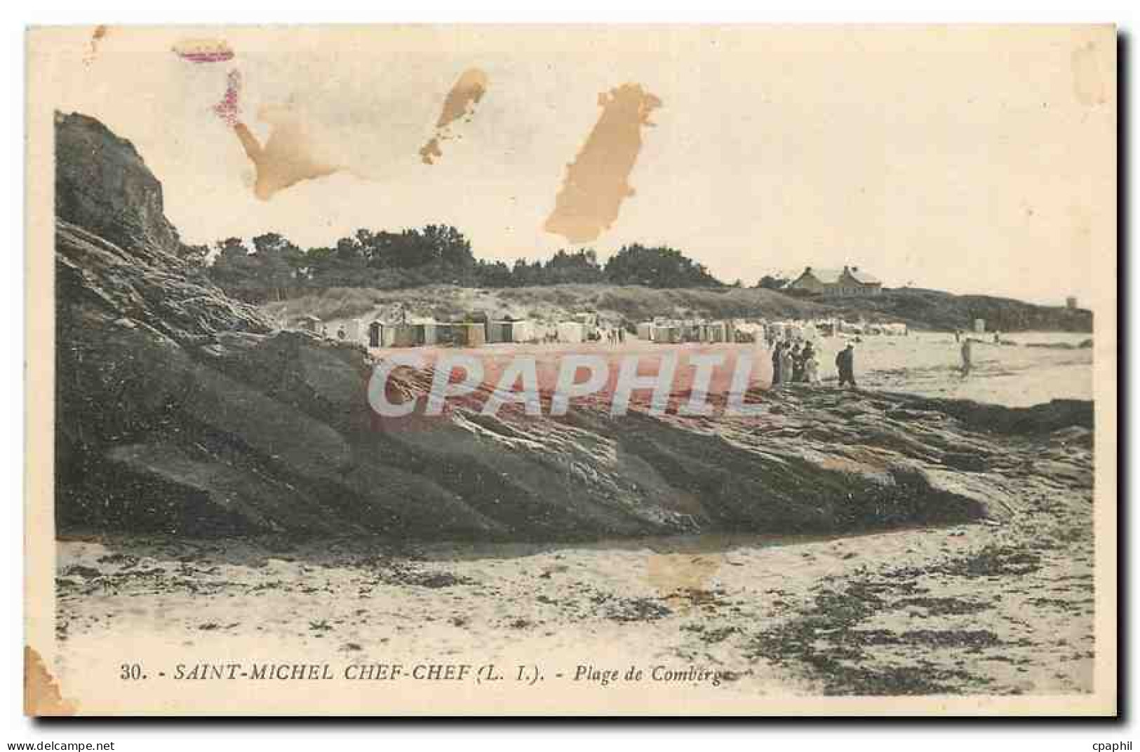 CPA Saint Michel Chef Chef L I Plage de Compierge