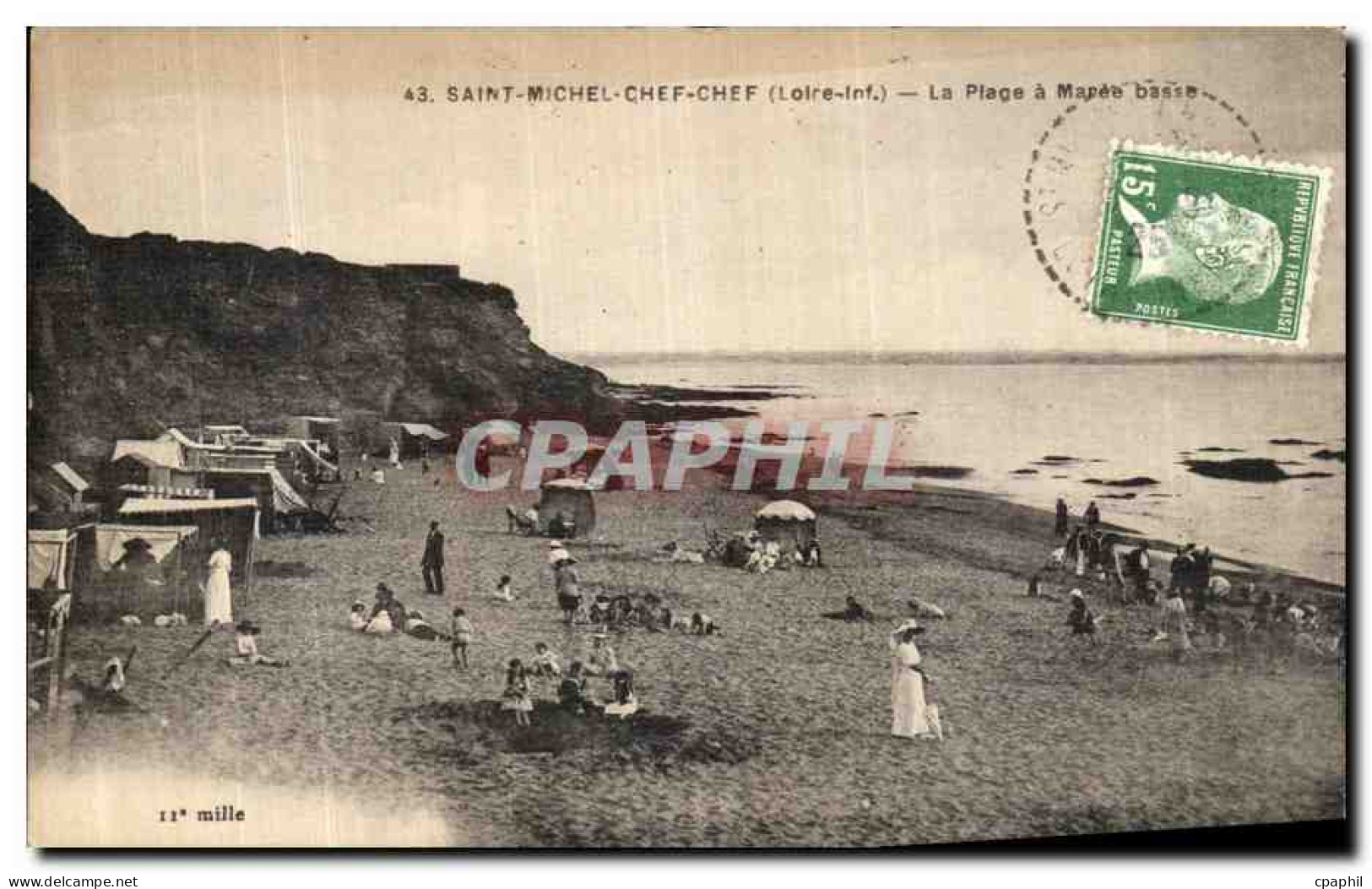 CPA Saint Michel Chef Chef La Plage a Maree basse