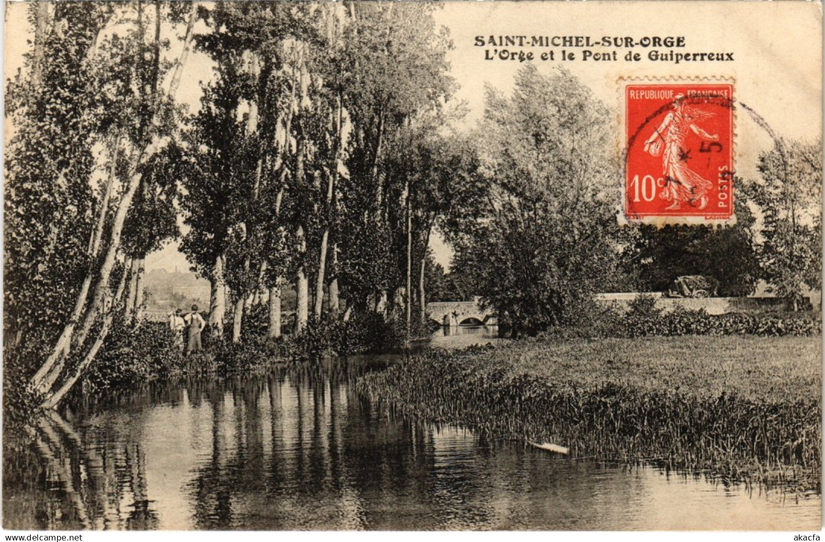 CPA SAINT-MICHEL-sur-ORGE L'Orge et le Pont de Guiperreux (1354616)